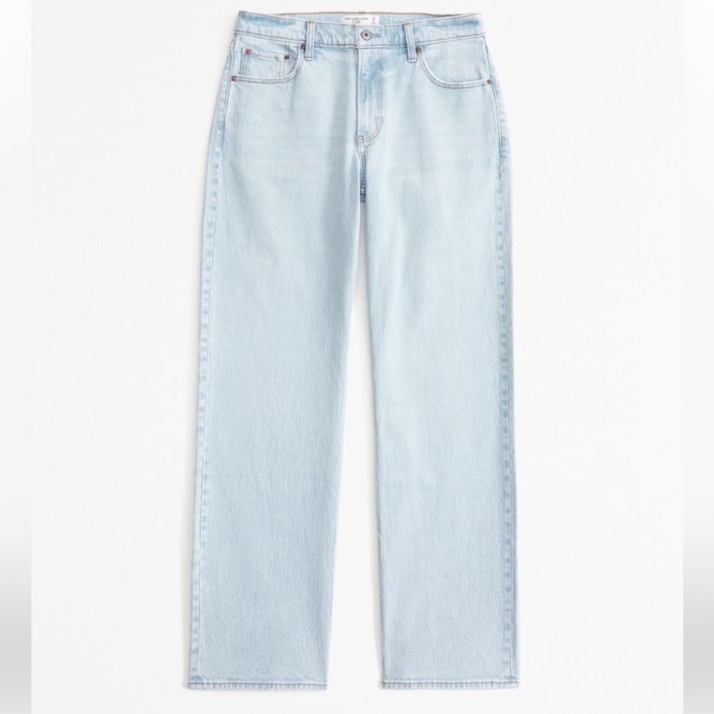 Curve Love Low Rise Baggy Jean Abercrombie & Fitch - Picture 1 of 12